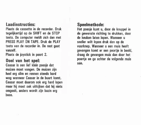 Scanned instructions
